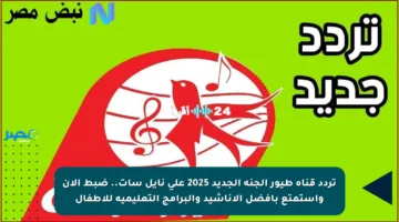 تردد قناة طيور الجنة الجديد 2025 على نايل سات.. ضبط الآن واستمتع بأفضل الأناشيد والبرامج التعليمية للأطفال